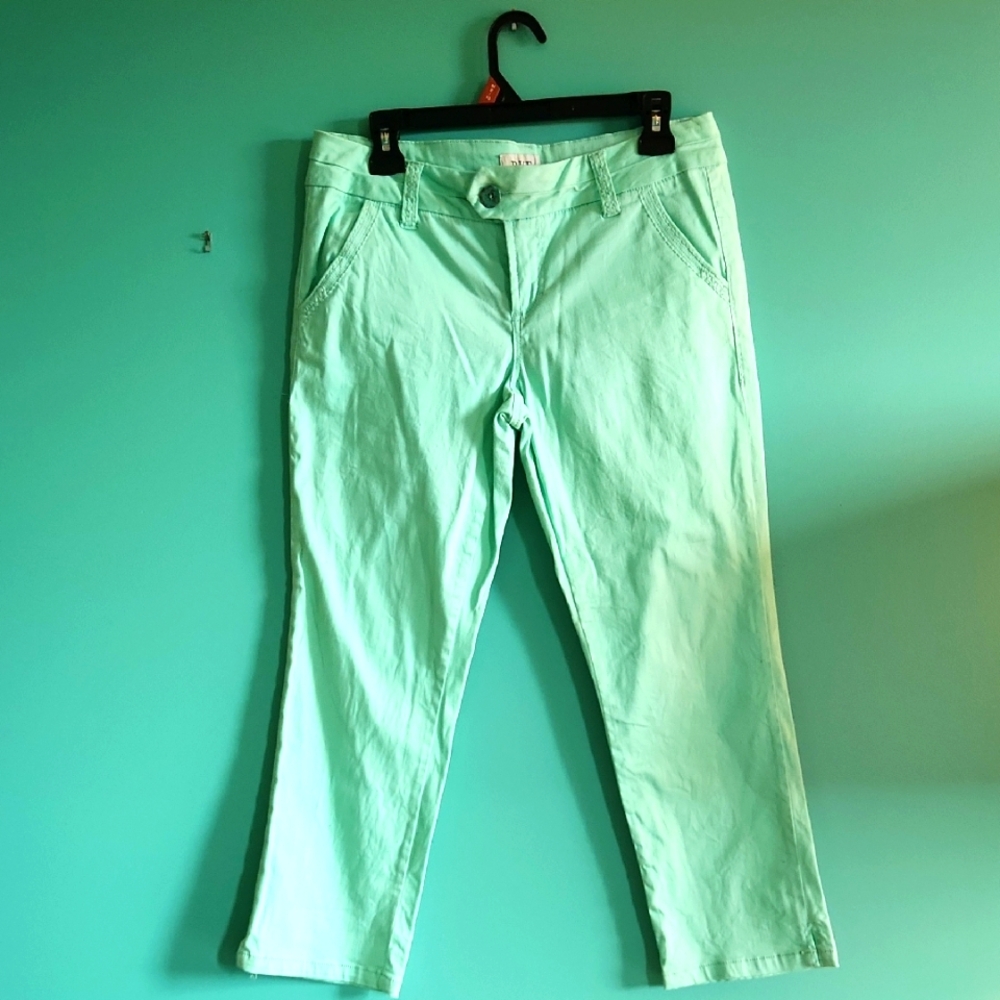 EUC Chino's BKE Seafoam Payton Women's Straight Leg Ankle Chinos Sz 29